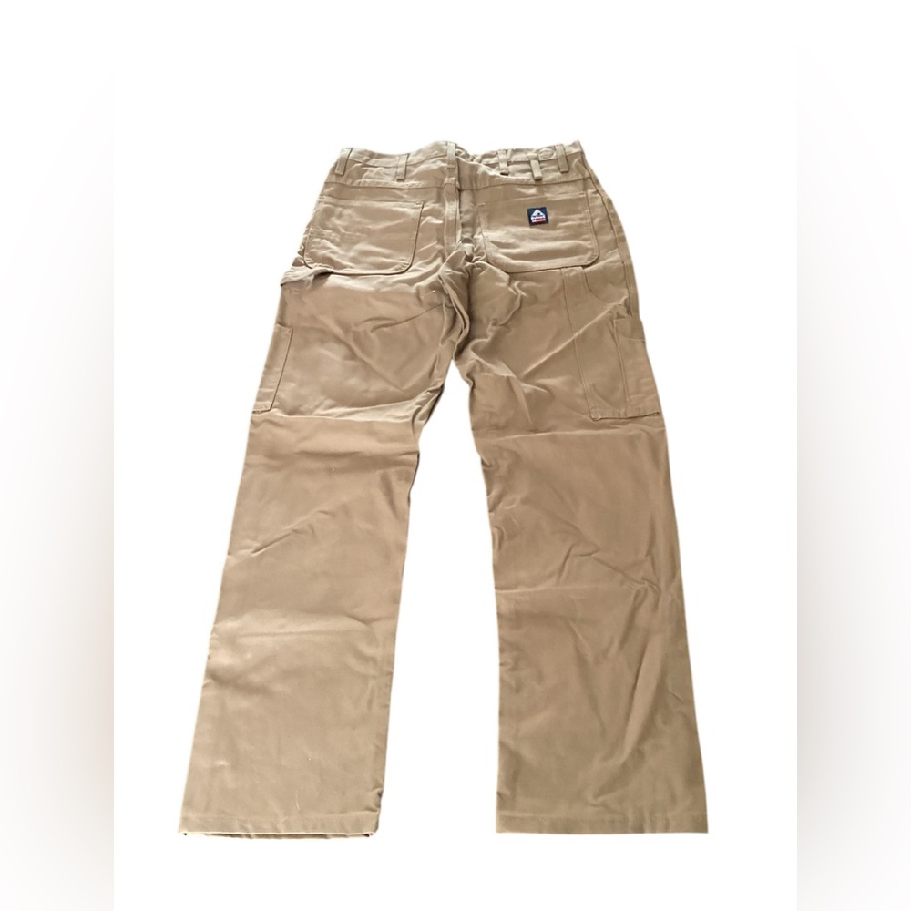 Bulwark Flame Resistant Mens Cargo Work‎ Pants Tan FR CAT2 2112 34x32